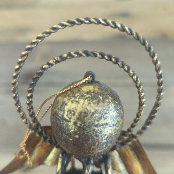 Vintage Glass and Metal Angel Candle Cover / Christmas Tree Ornament - Picture 6 of 10